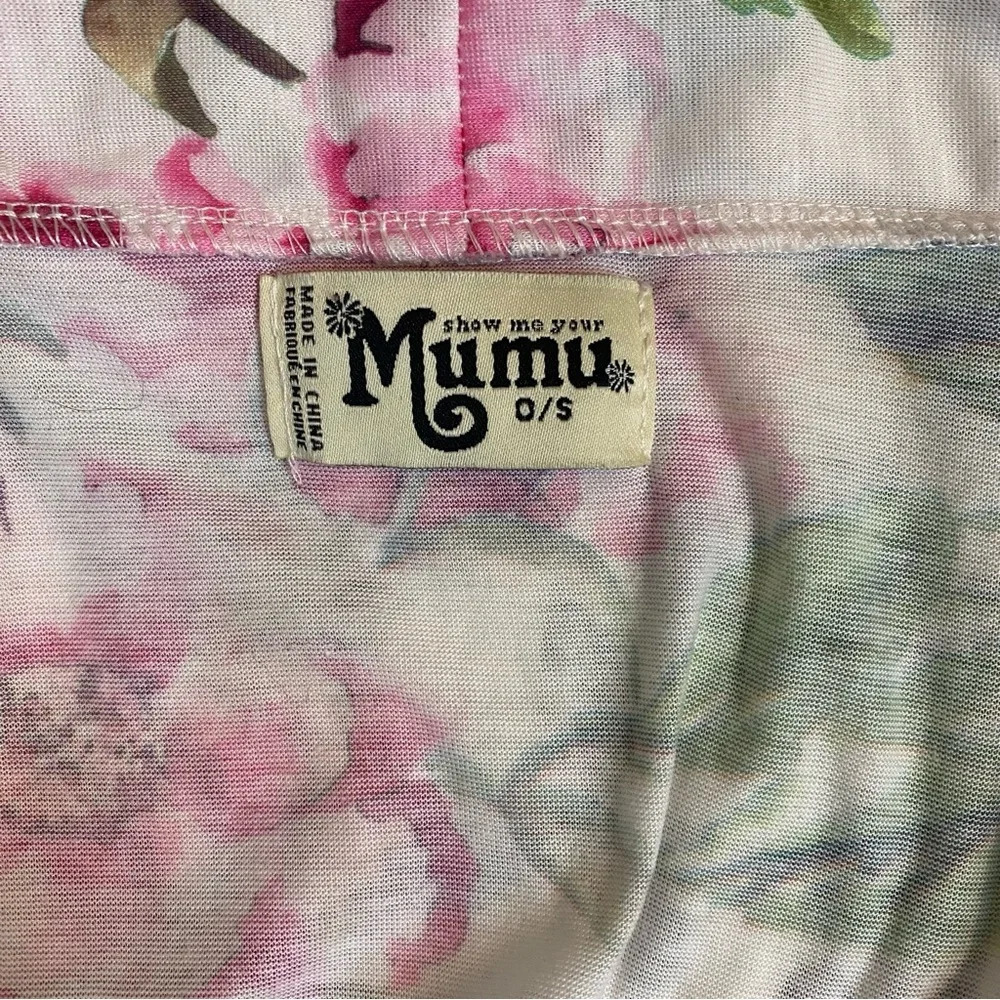 Show Me Your Mumu Pink Cream Pink Floral Robe Kimono Duster Garden of Bl… - Picture 13 of 14